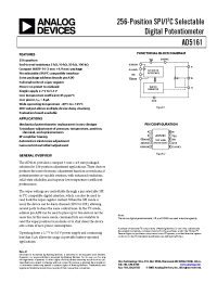 Datasheet AD5161BRM10 производства Analog Devices